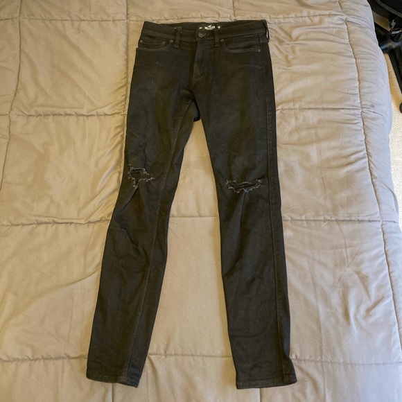 Hollister Black Ripped Jeans / Size w29 l32 - Picture 1 of 3